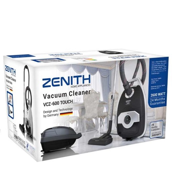 جاروبرقی 2600 وات زنیت مدل VCZ600 TOUCH - Image 2